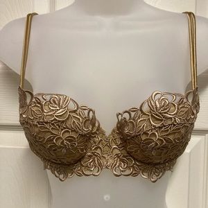 Wacoal nude embroidered lace bra 32c